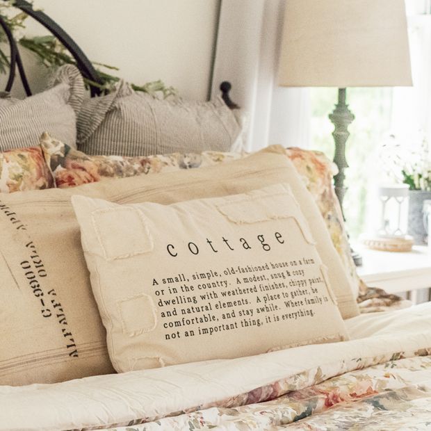 Darling pillow antique discount farmhouse