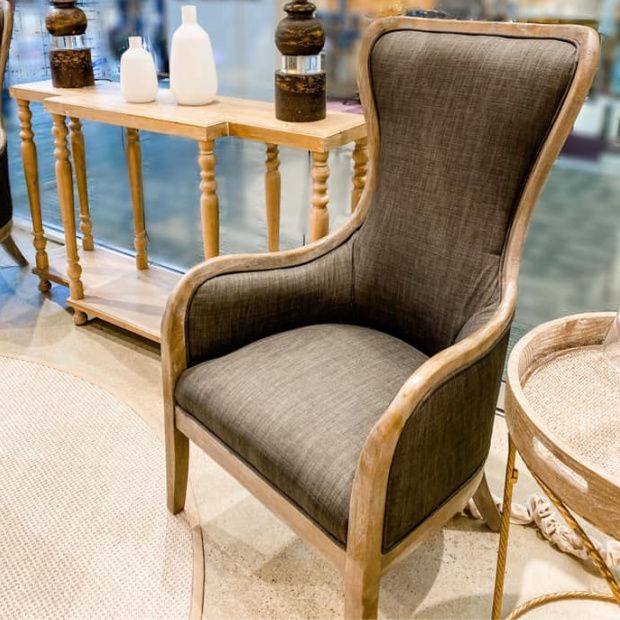 Antique high 2025 back upholstered chairs