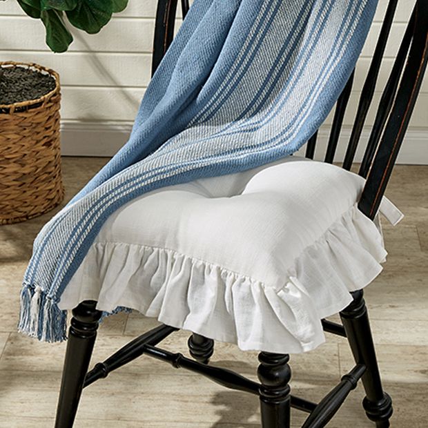 Ruffled sales chair pads