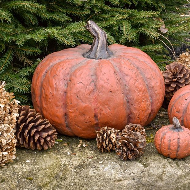 Paper mache shop pumpkin