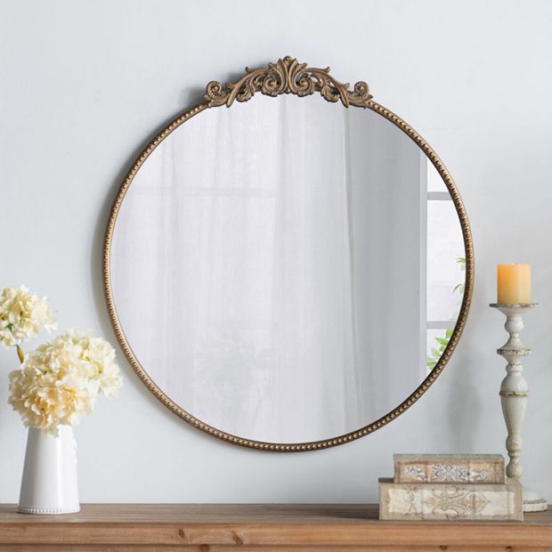 Image of Metallic Baroque Gold Mirror