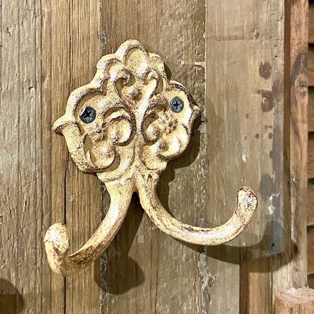 Cast Iron Triple Wall Hook - Hooks & Knobs