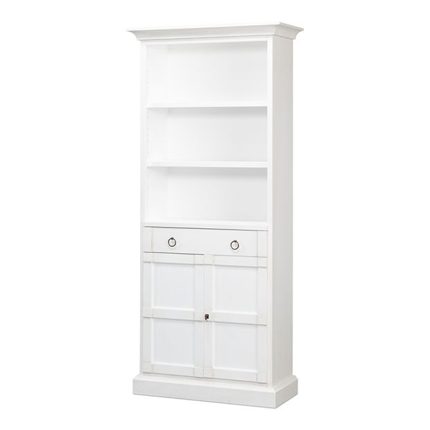 White and on sale pine bookcase