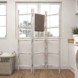 Ladder Triple Rack 3 Panel Wood Ladder Rack | Antique Farmhouse