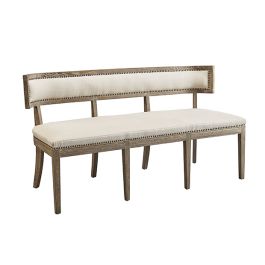 3 Seat Upholstered Dining Bench Antique Farmhouse