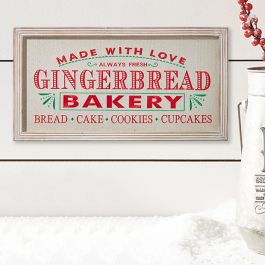 Gingerbread Bakery Wall Sign | Antique Farmhouse