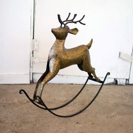 Rustic Rocking Deer | Antique Farmhouse