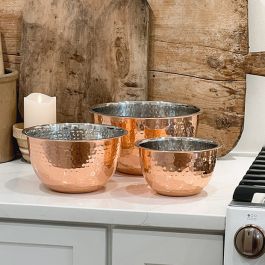 Copper Finish Bowls Set of 3