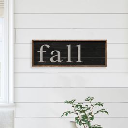 Fall Shadow Sign Fall Black Framed Sign | Antique Farmhouse