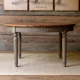 Rustic Country Round Dining Table | Antique Farmhouse
