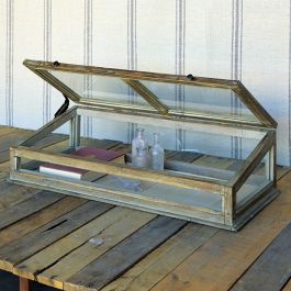 Rustic Shopkeeper Display Case | Antique Farmhouse