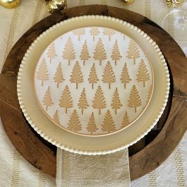 Winter Trees Stoneware Salad Plate Set of 4 | Antique Farmhouse