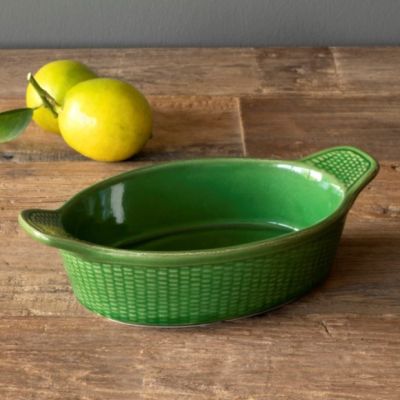 Glazed Oblong Casserole Dish