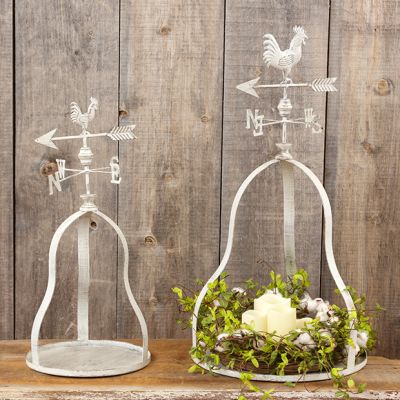 Weather Vane Candle Lantern Set of 2