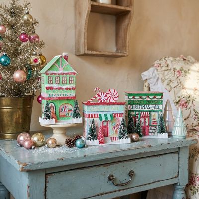 3 Piece LED Christmas Village Shop Collection