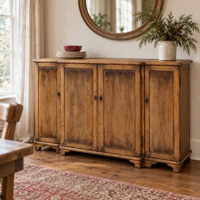 4 Door Pine Farmhouse Sideboard