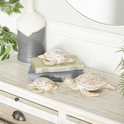 Sea Turtle Statuettes Set of 3