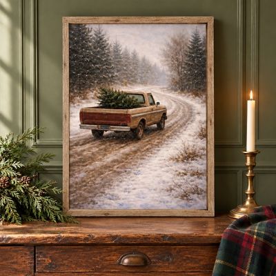A Familiar Road Home Canvas Printed Wall Sign