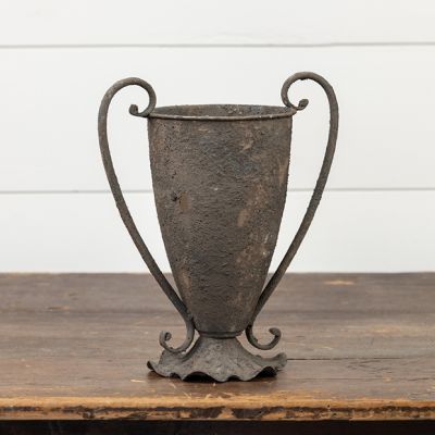 Aged Metal Esperanza Vase