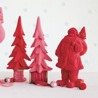 All is Merry Flocked Red Santa