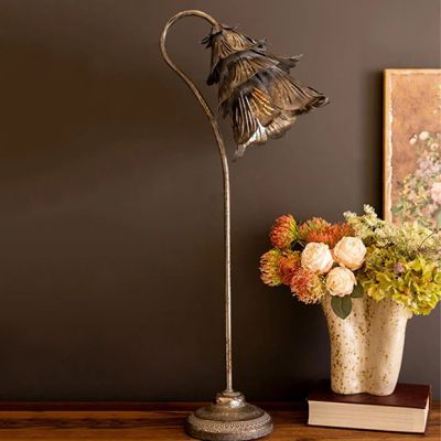 Antique Bloom Sculptural Table Lamp