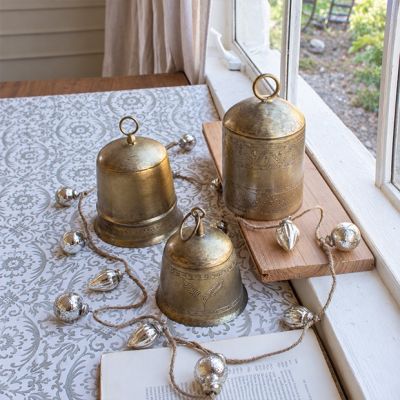 Antiqued Finish Bell, Set of 3