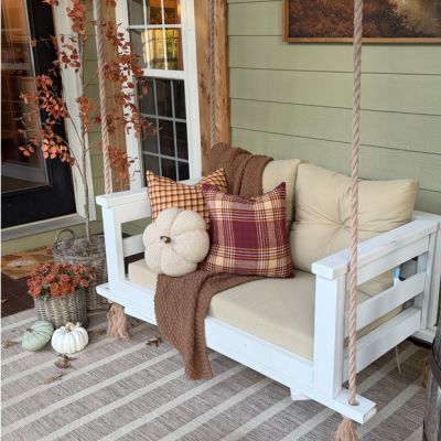 Autumn Charms Reversible Plaid Accent Pillow