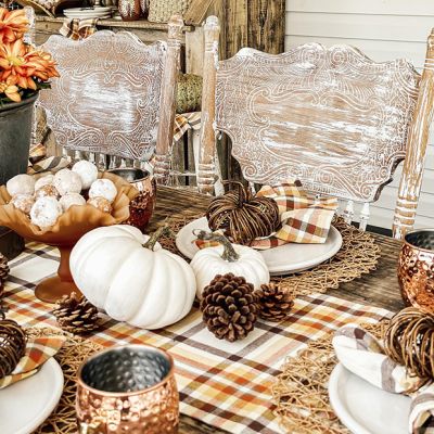 Autumn Harvest Plaid Table Runner