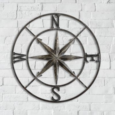Round Compass Wall Decor