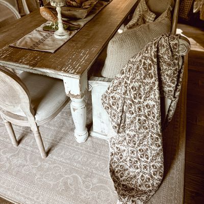 Beautiful Botanical Print Throw Blanket Millett