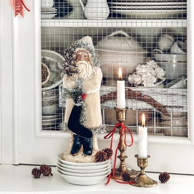 Belsnickle Santa With Stocking 12 Inch
