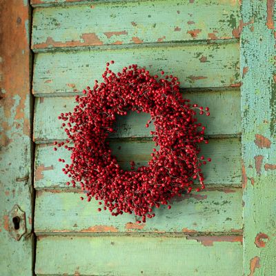 Bright Basics Red Pepper Berry Wreath
