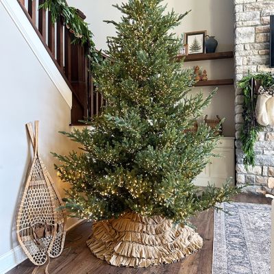 Burlap Ruffled Tree Skirt 48 Inch