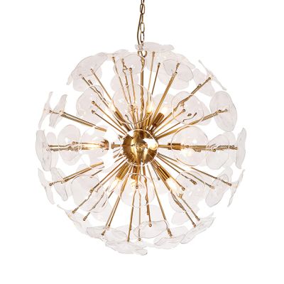 Bursting Petals Glass Pendant Light