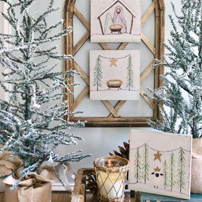 Canvas Nativity Wall Decor Set of 3