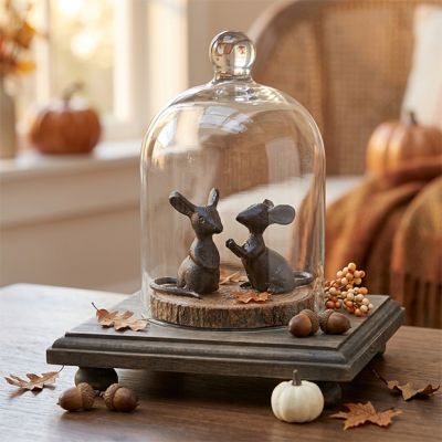 Cast Iron Mice Figurine Set of 2