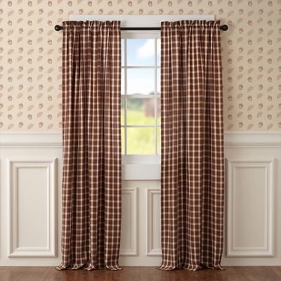 Casual Classics Plaid Curtain Panel Set of 2