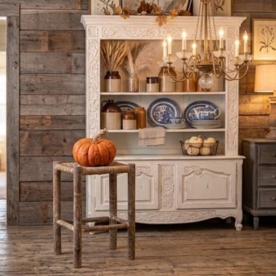 Casual Farmhouse Distressed Stool