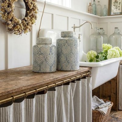 Ceramic Blue And White Ginger Jar