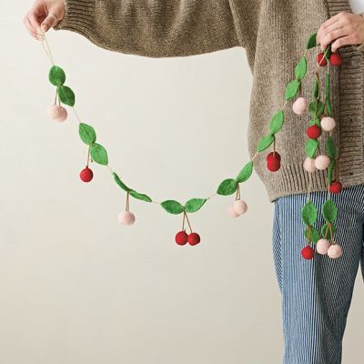 Cherry Cottage Handmade Garland Set of 2