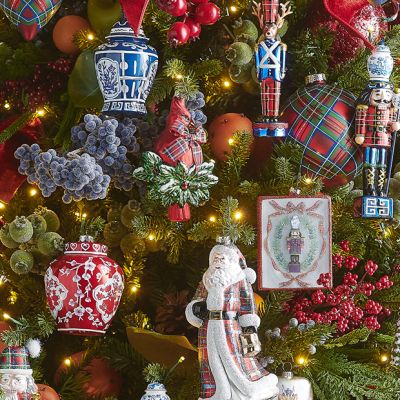 Chinoiserie Ginger Jar Ornaments Set of 3