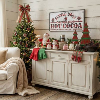 Christmas Blend Hot Cocoa Canvas Wall Sign