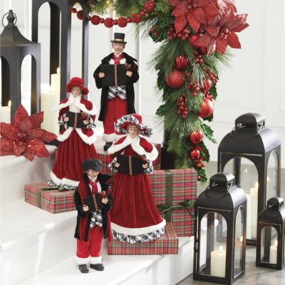 Christmas Caroler Figurine Set of 4