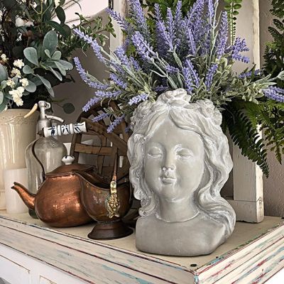 Classic Cement Bust Planter