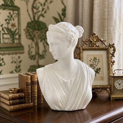 Classic Ceramic Female Bust Statue