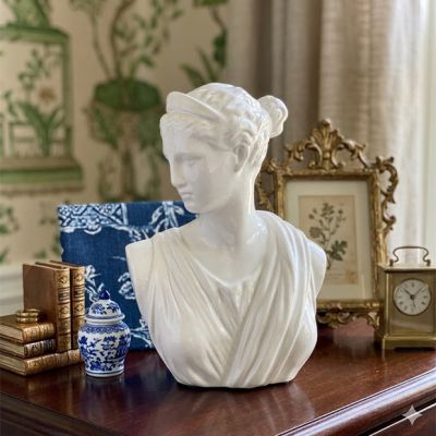 Classic Ceramic Female Bust Statue