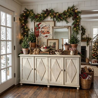 Coastal Classics 4 Door Sideboard Cabinet