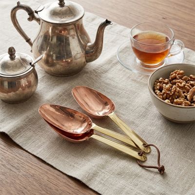 Copper and Brass Pantry Scoop Set of 3