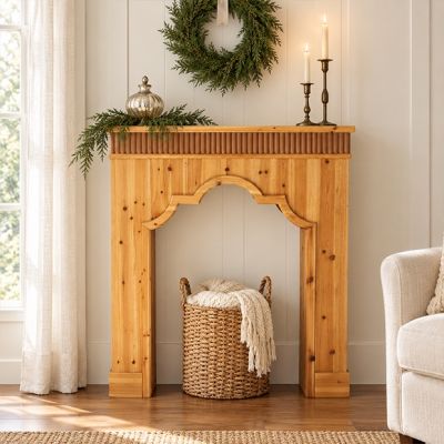 Cottage Hearth Fir Wood Mantel