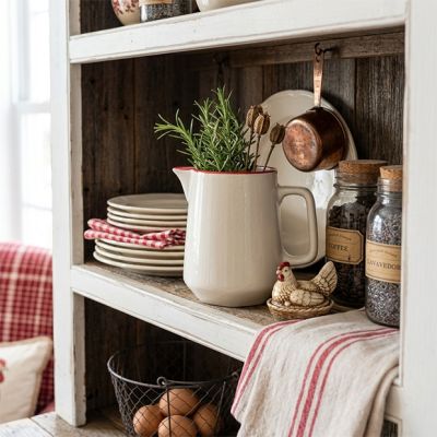 Cottage Pantry Stoneware Pitcher